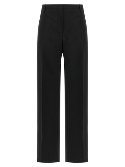 Fendi Black Mohair Dress Pants