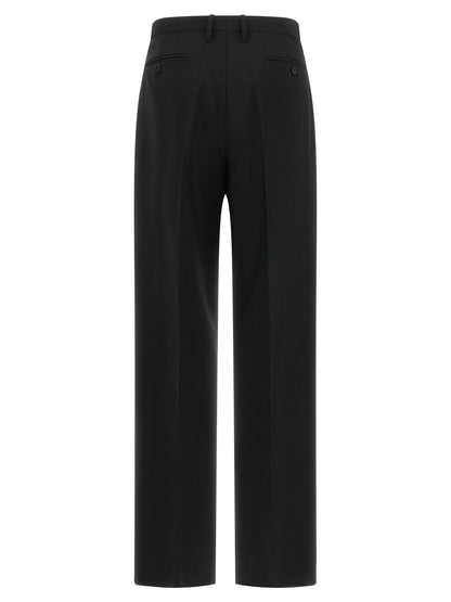 Fendi Black Mohair Dress Pants