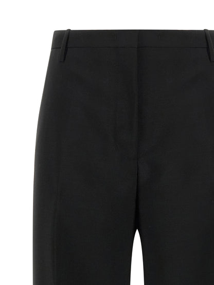 Fendi Black Mohair Dress Pants