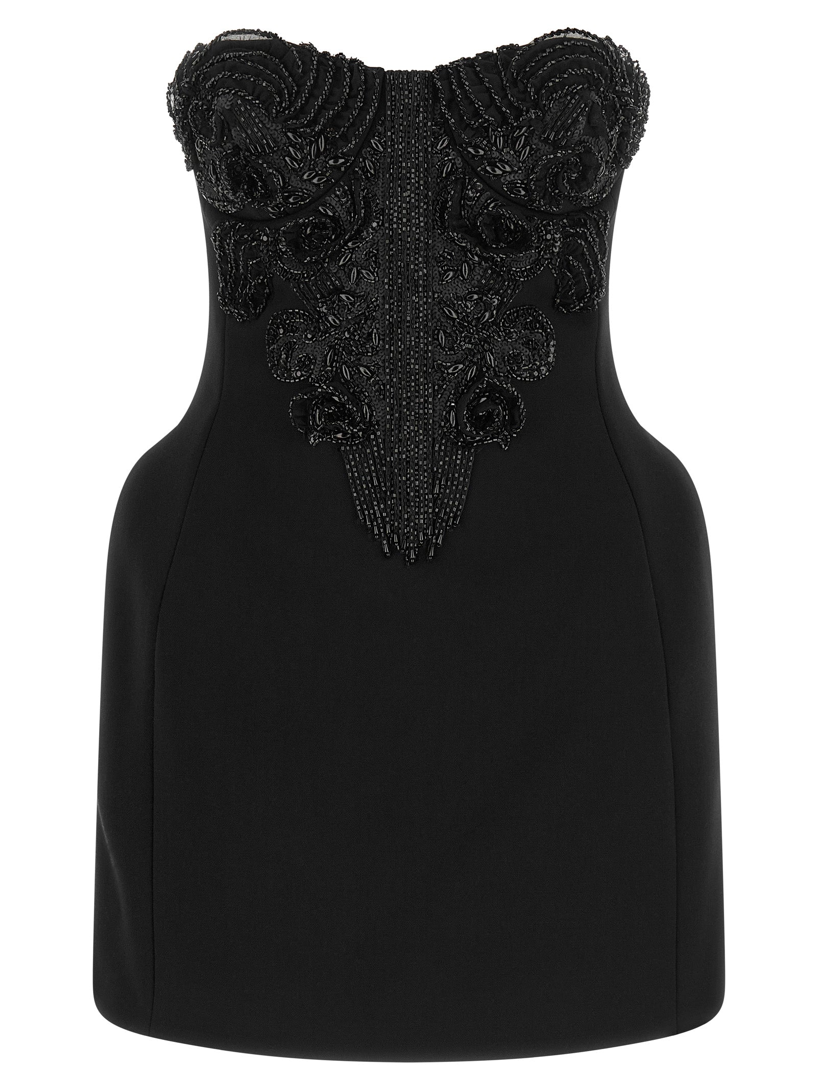Elisabetta Franchi Black Polyester Short Dress