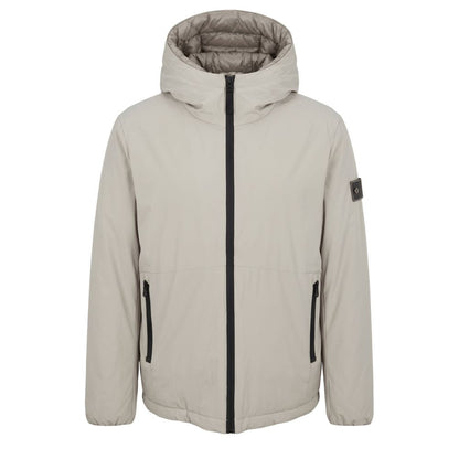 Baldinini Trend beige padded men's polyester jacket