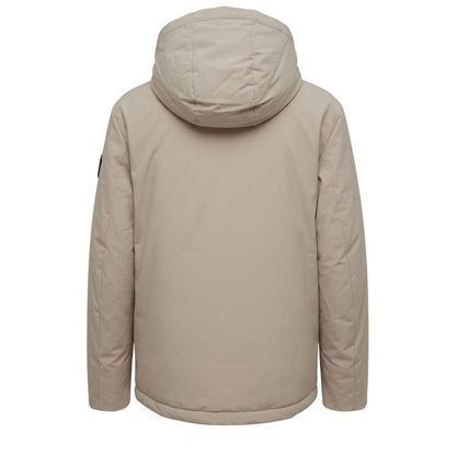 Baldinini Trend beige padded men's polyester jacket