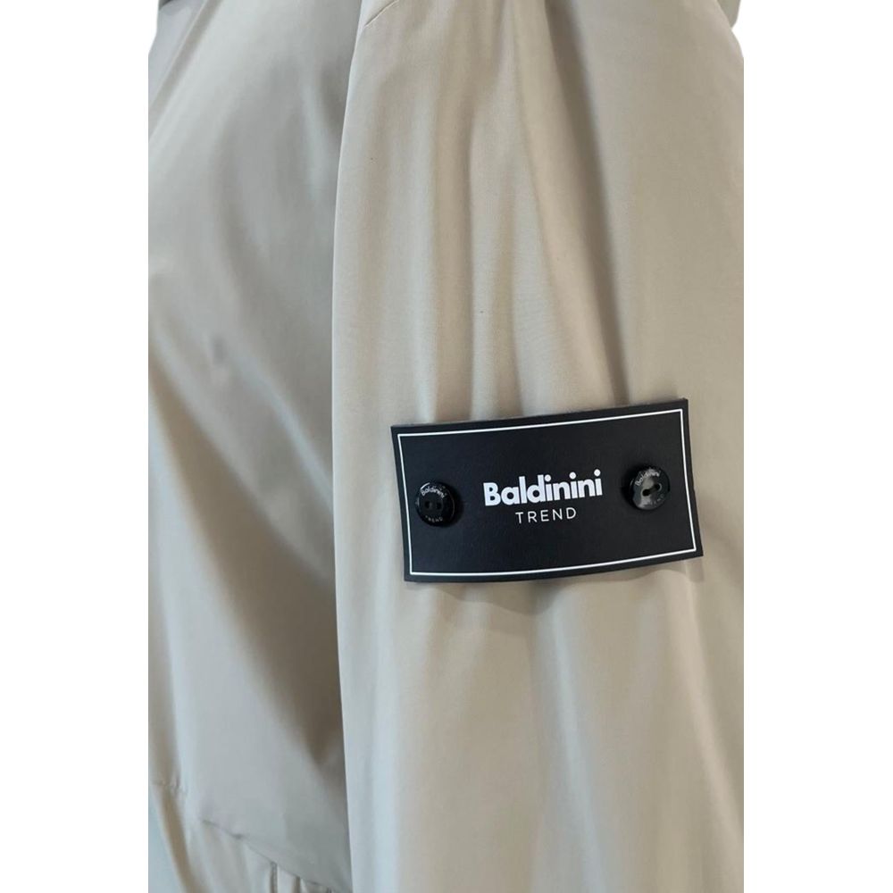 Baldinini Trend beige padded men's polyester jacket