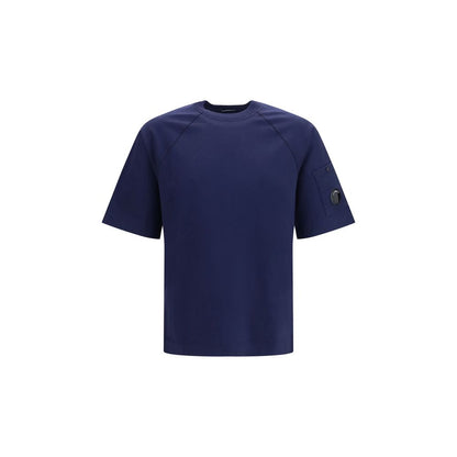 Blue C.P. Company mercerized cotton T-shirt