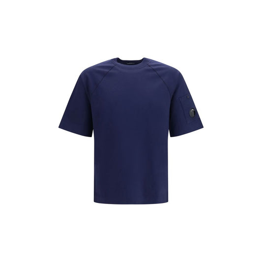 Blue C.P. Company mercerized cotton T-shirt
