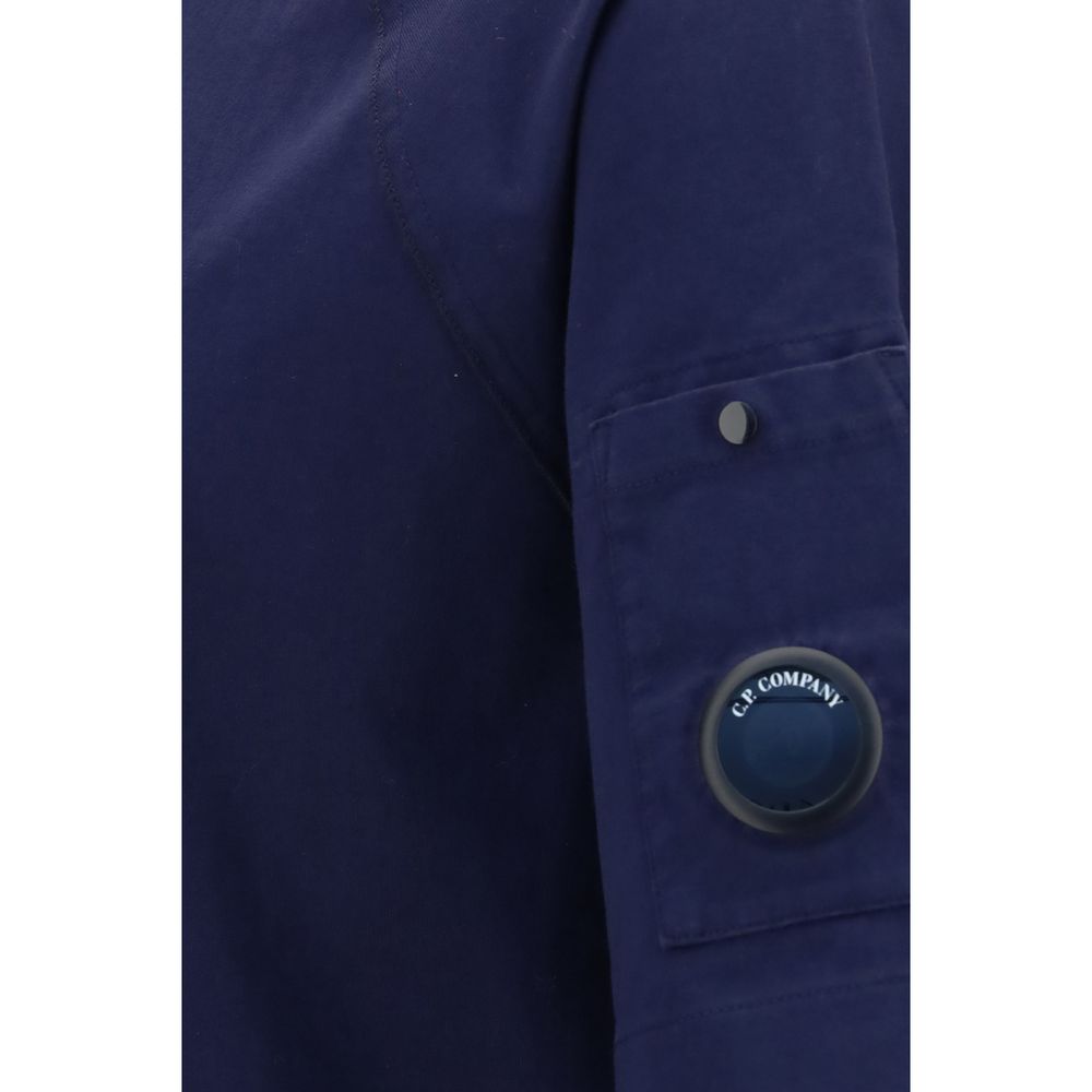 Blue C.P. Company mercerized cotton T-shirt