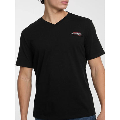 Black Guess Jeans cotton T-shirt