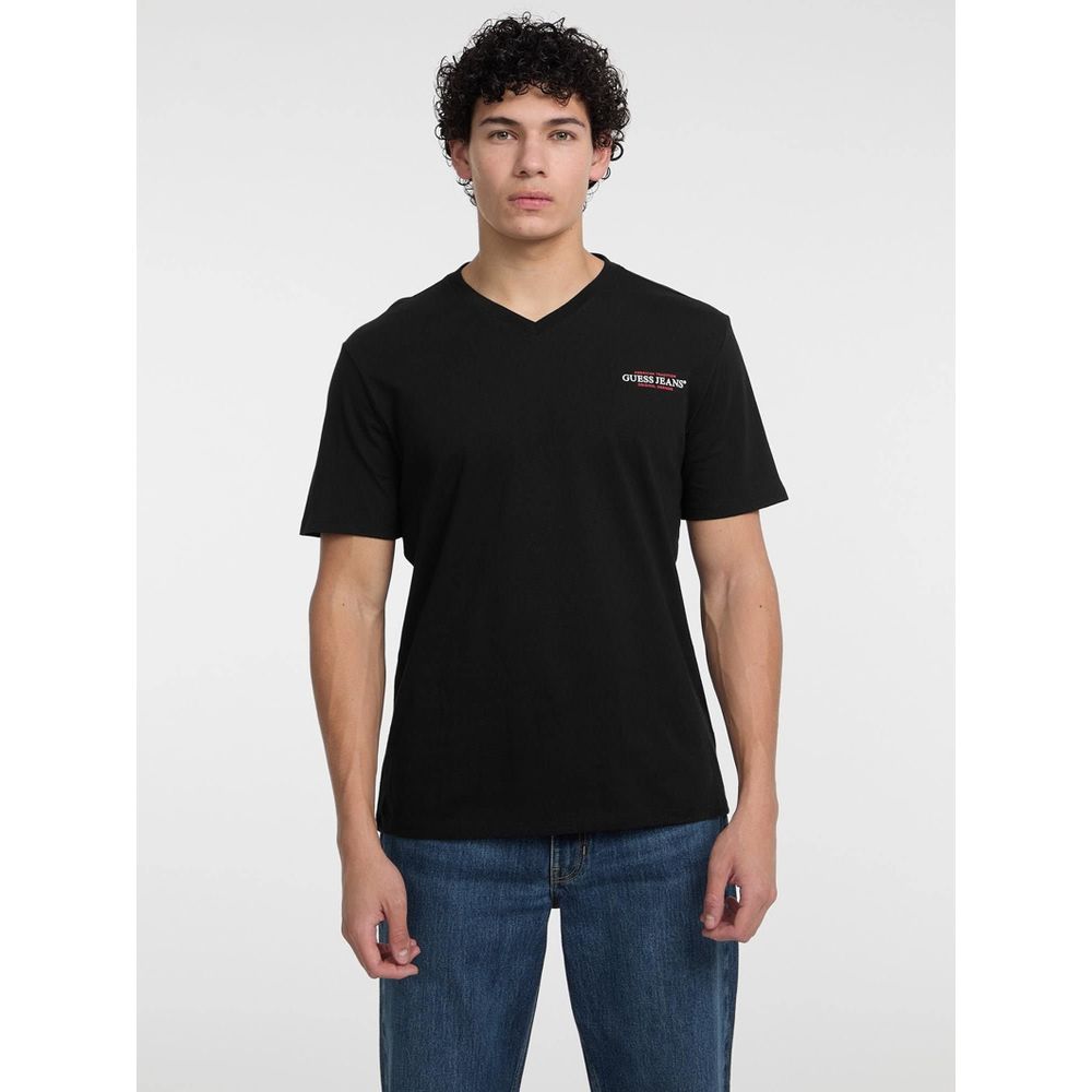 Black Guess Jeans cotton T-shirt