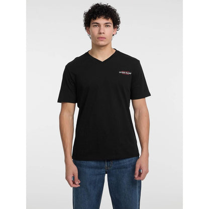Black Guess Jeans cotton T-shirt