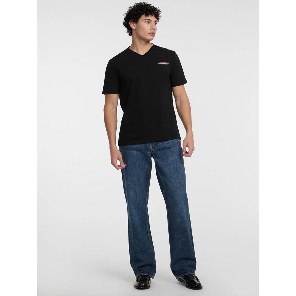 Black Guess Jeans cotton T-shirt
