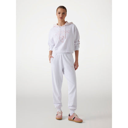 White Guess sweatshirt in cotton and polyester