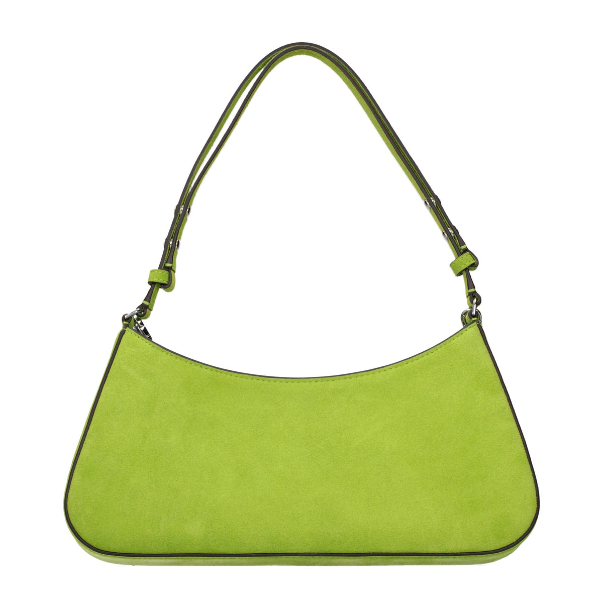 Tory Burch green suede shoulder bag