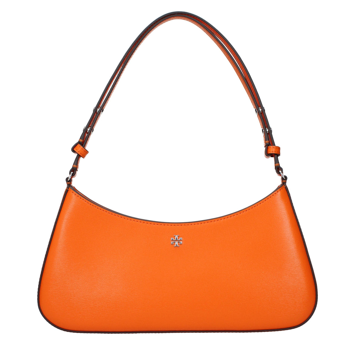 Orange Tory Burch leather shoulder bag