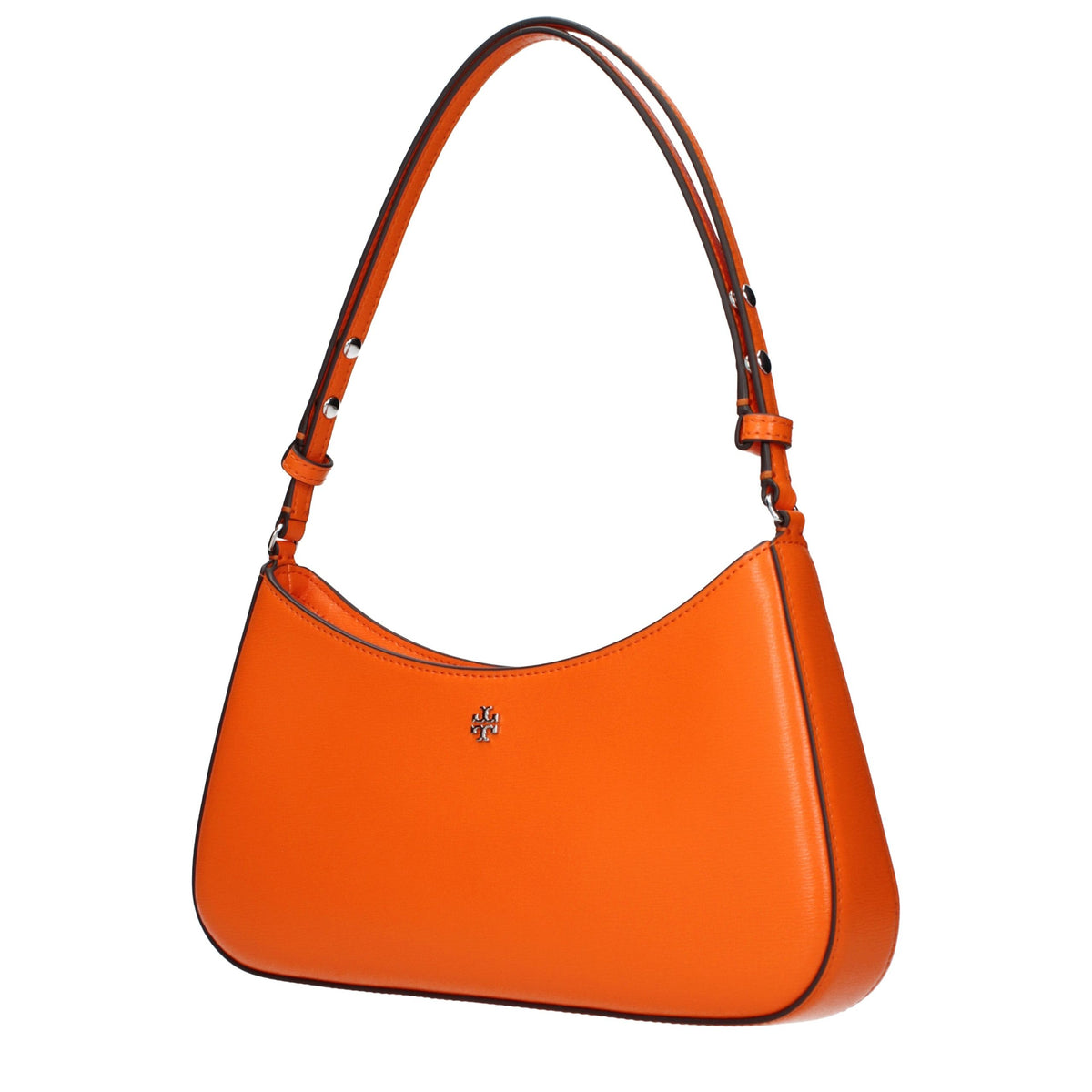 Orange Tory Burch leather shoulder bag