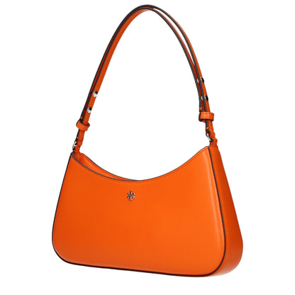 Orange Tory Burch leather shoulder bag