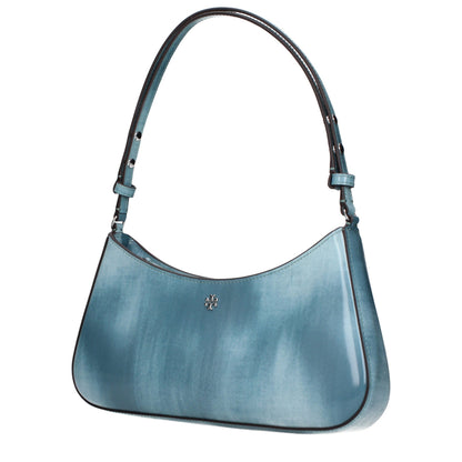Tory Burch blue leather shoulder bag
