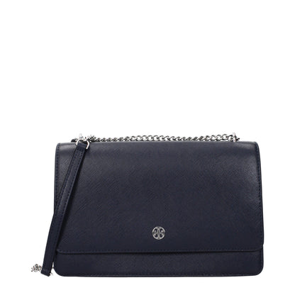 Tory Burch blue leather crossbody bag