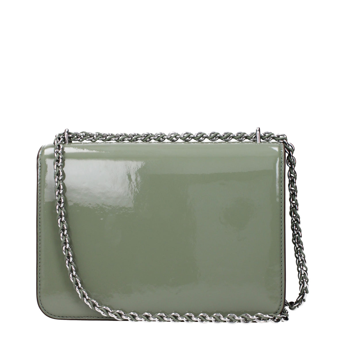 Tory Burch Green Patent Leather Shoulder Bag