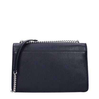 Tory Burch blue leather crossbody bag