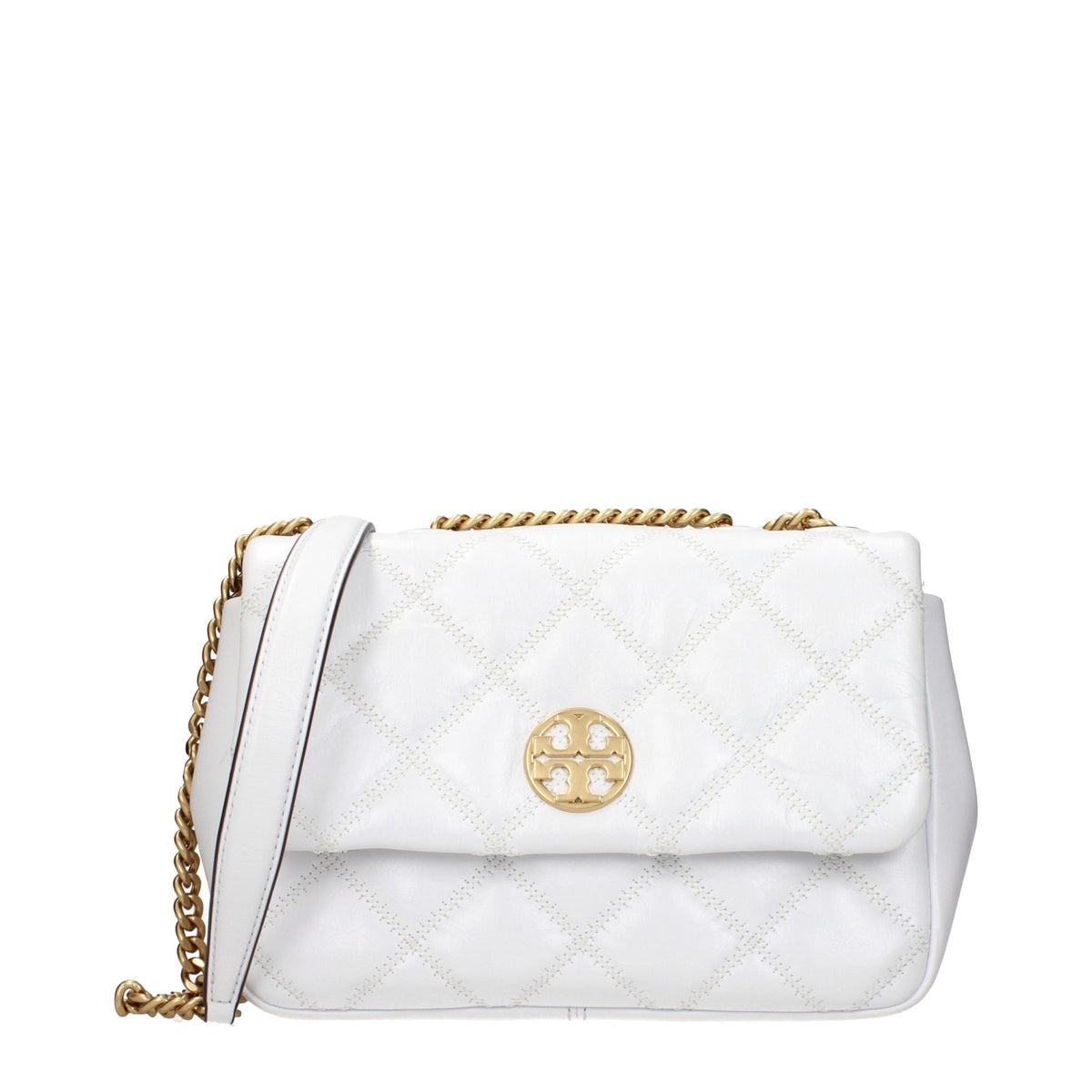 White Tory Burch leather shoulder bag