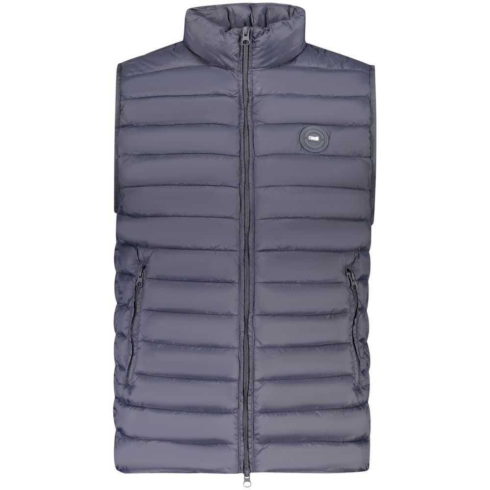 Cavalli Class blue men's polyamide vest