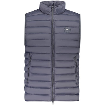 Cavalli Class blue men's polyamide vest