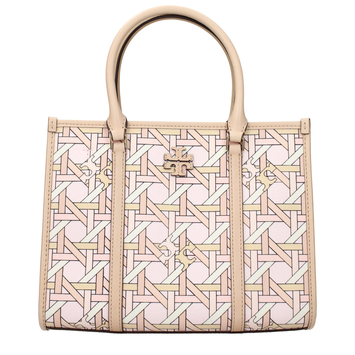 Tory Burch pink fabric handbag