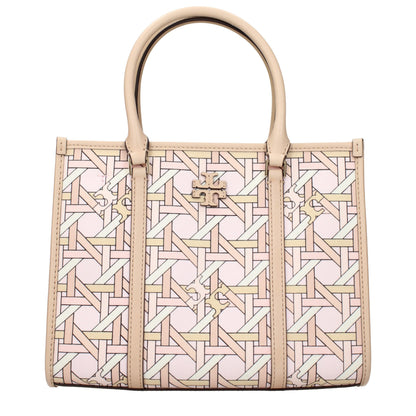Tory Burch pink fabric handbag