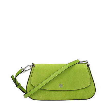 Green Tory Burch suede handbag