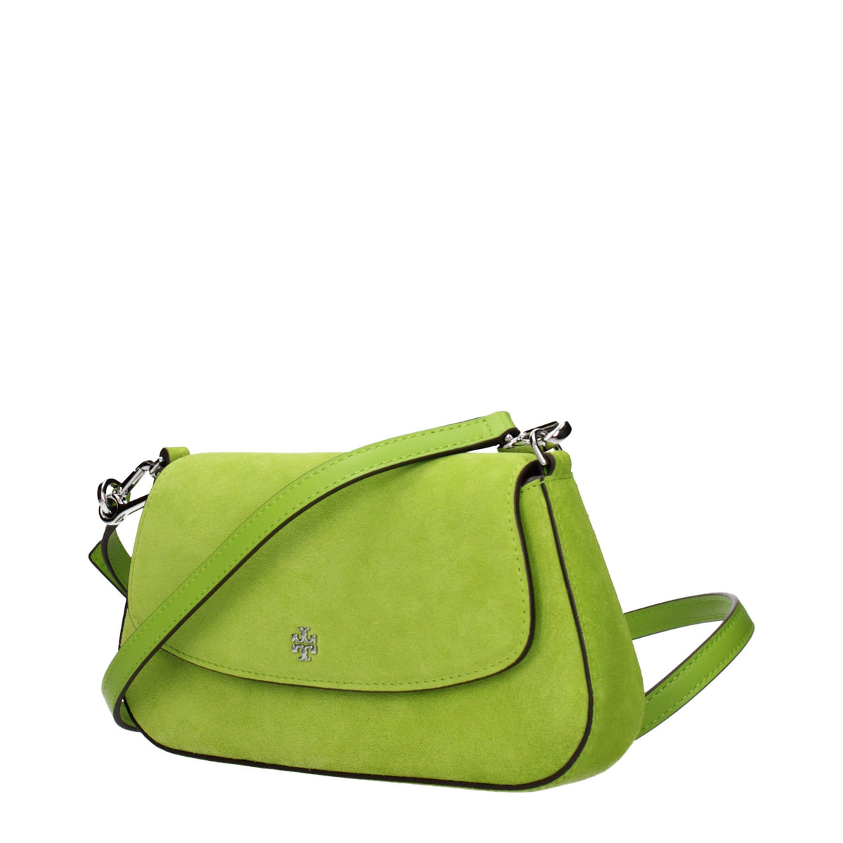 Green Tory Burch suede handbag