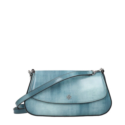 Tory Burch blue leather crossbody bag