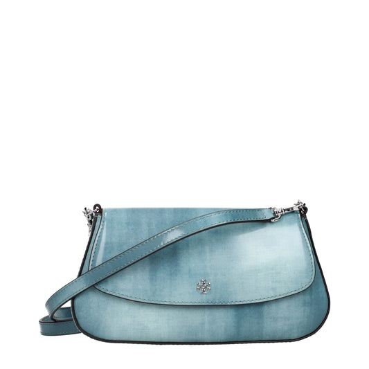 Tory Burch blue leather crossbody bag