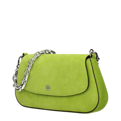 Green Tory Burch suede handbag