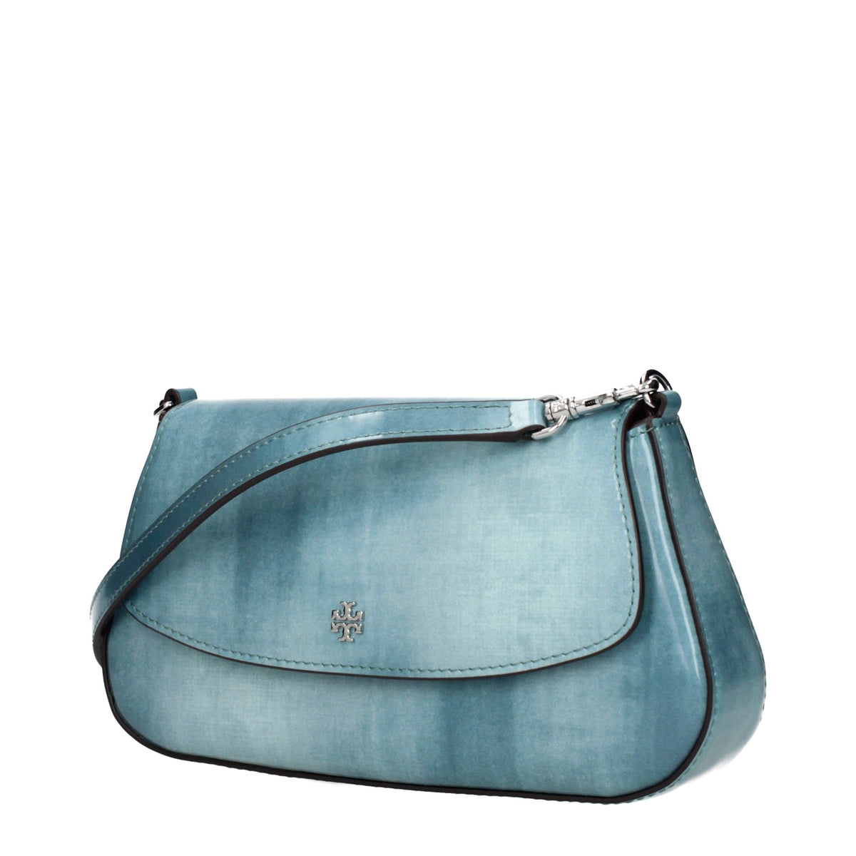Tory Burch blue leather crossbody bag
