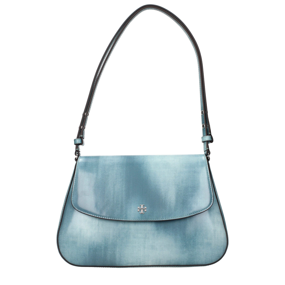 Blue Tory Burch leather shoulder bag