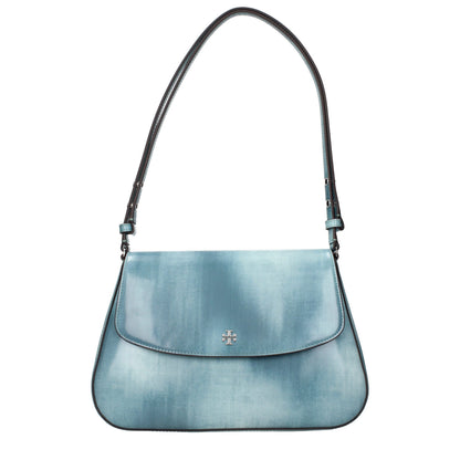 Blue Tory Burch leather shoulder bag