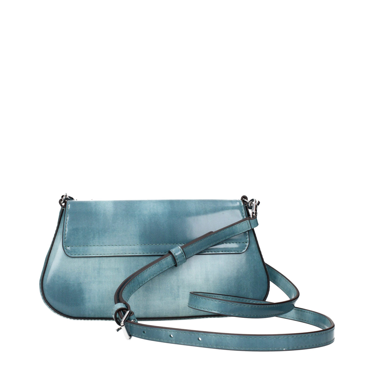 Tory Burch blue leather crossbody bag