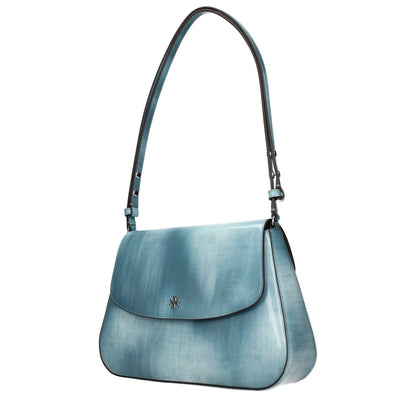 Blue Tory Burch leather shoulder bag