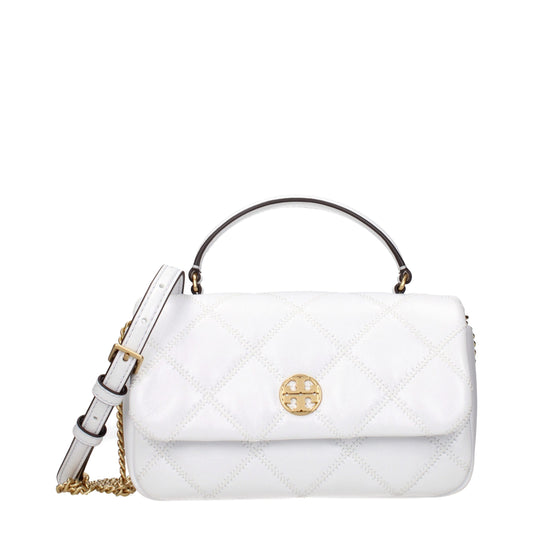 Tory Burch white leather handbag