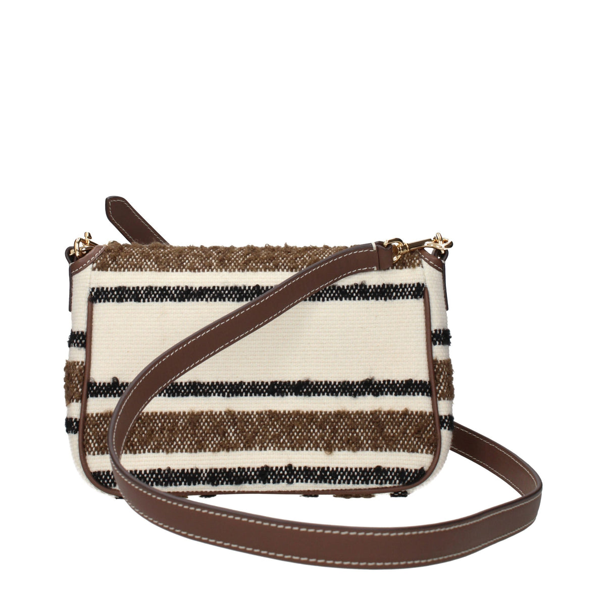 Tory Burch beige fabric crossbody bag
