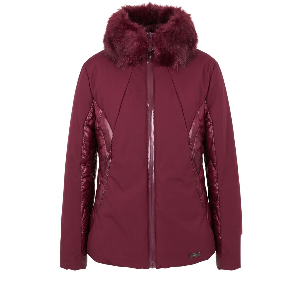 Baldinini Trend red nylon jacket for women