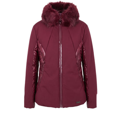 Baldinini Trend red nylon jacket for women