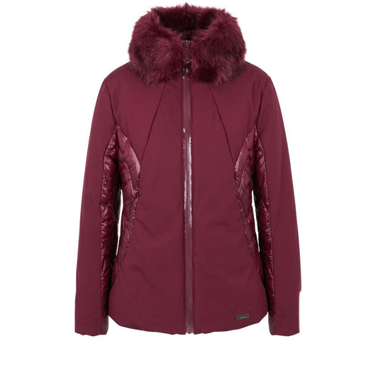 Baldinini Trend red nylon jacket for women