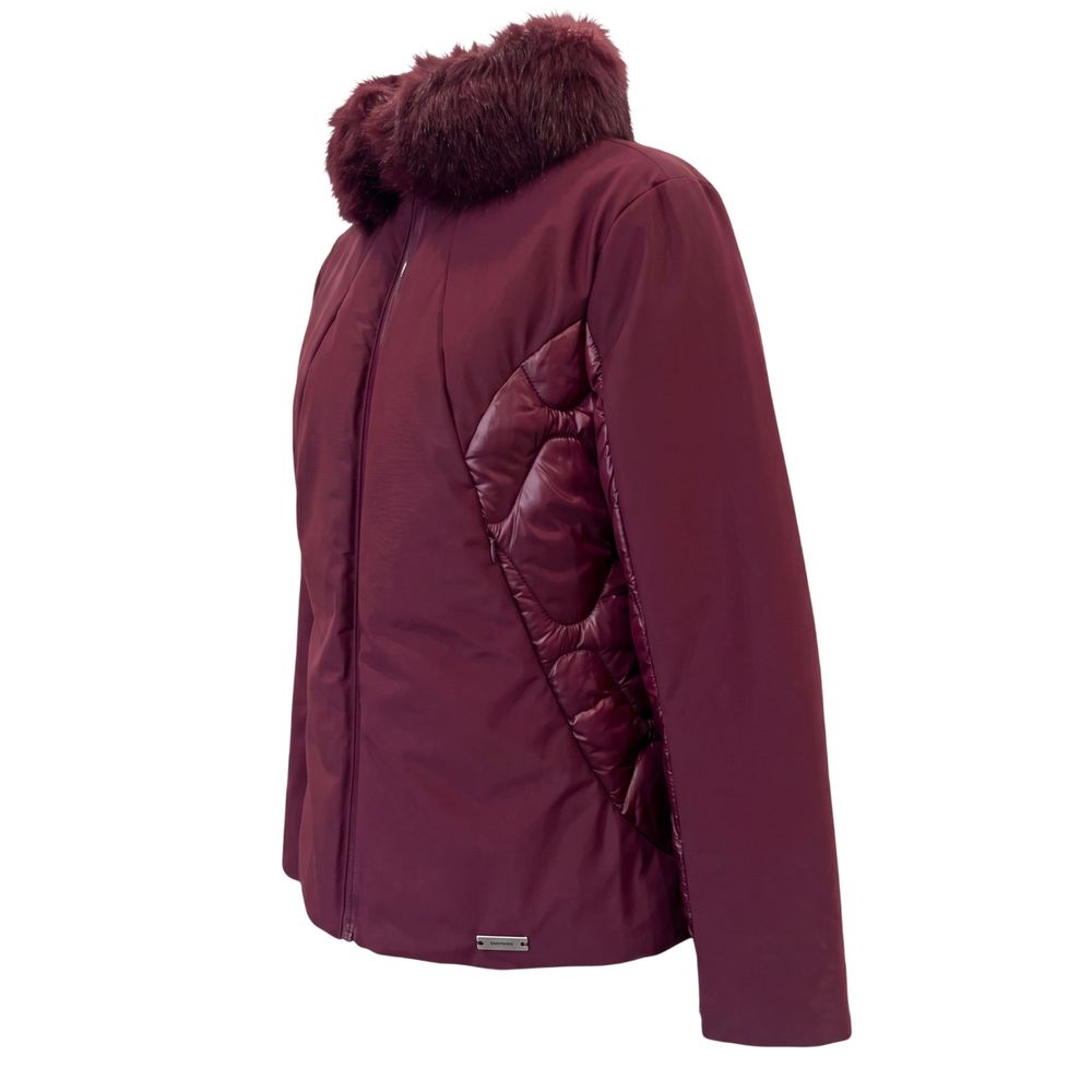 Baldinini Trend red nylon jacket for women