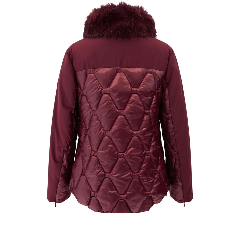Baldinini Trend red nylon jacket for women