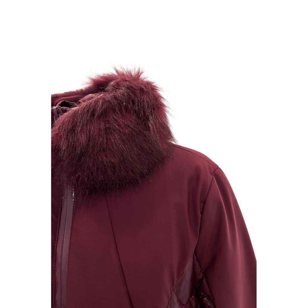 Baldinini Trend red nylon jacket for women