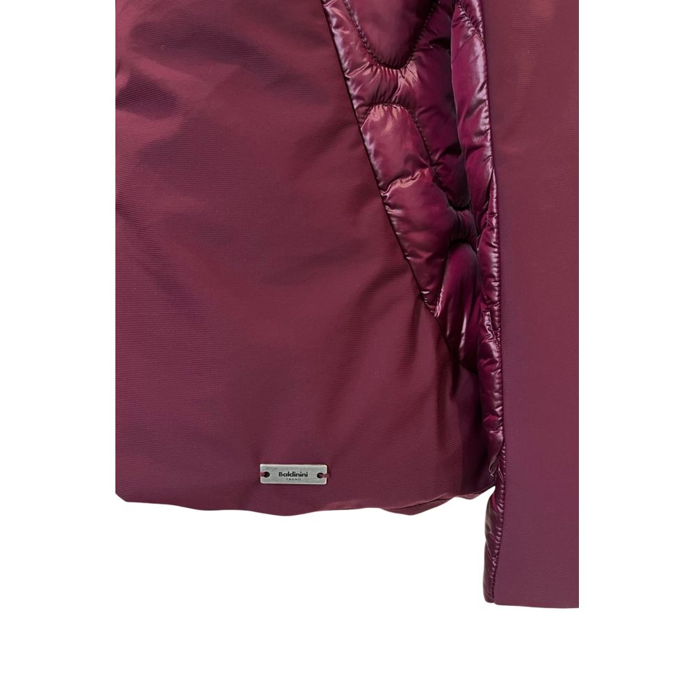 Baldinini Trend red nylon jacket for women