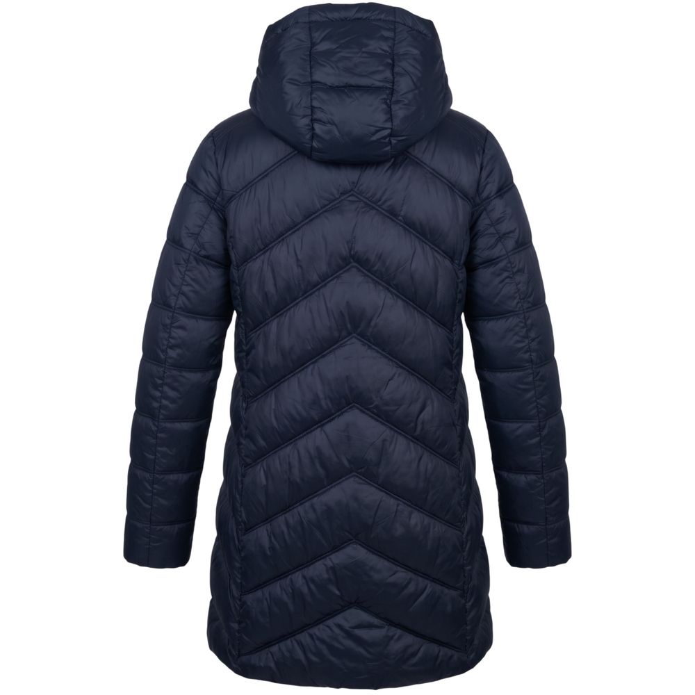 Blue Baldinini Trend long padded nylon women’s jacket
