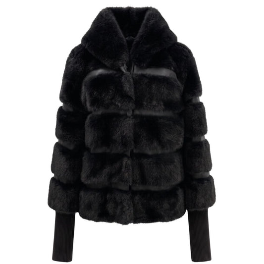 Black Baldinini Trend padded polyester jacket