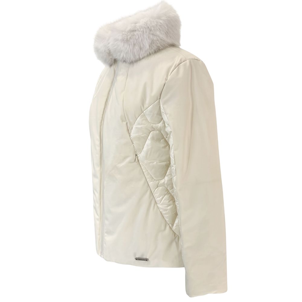 Baldinini Trend white nylon jacket